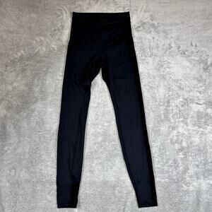 Alo Black Mesh Side Leggings Size Small (Fits 4) Yoga Athleisure Sculpting Gym